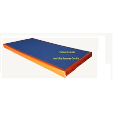 Kaymaz Tabanlı Spor Puf Blok Minder Pvc Kaplı 100x200x10 cm